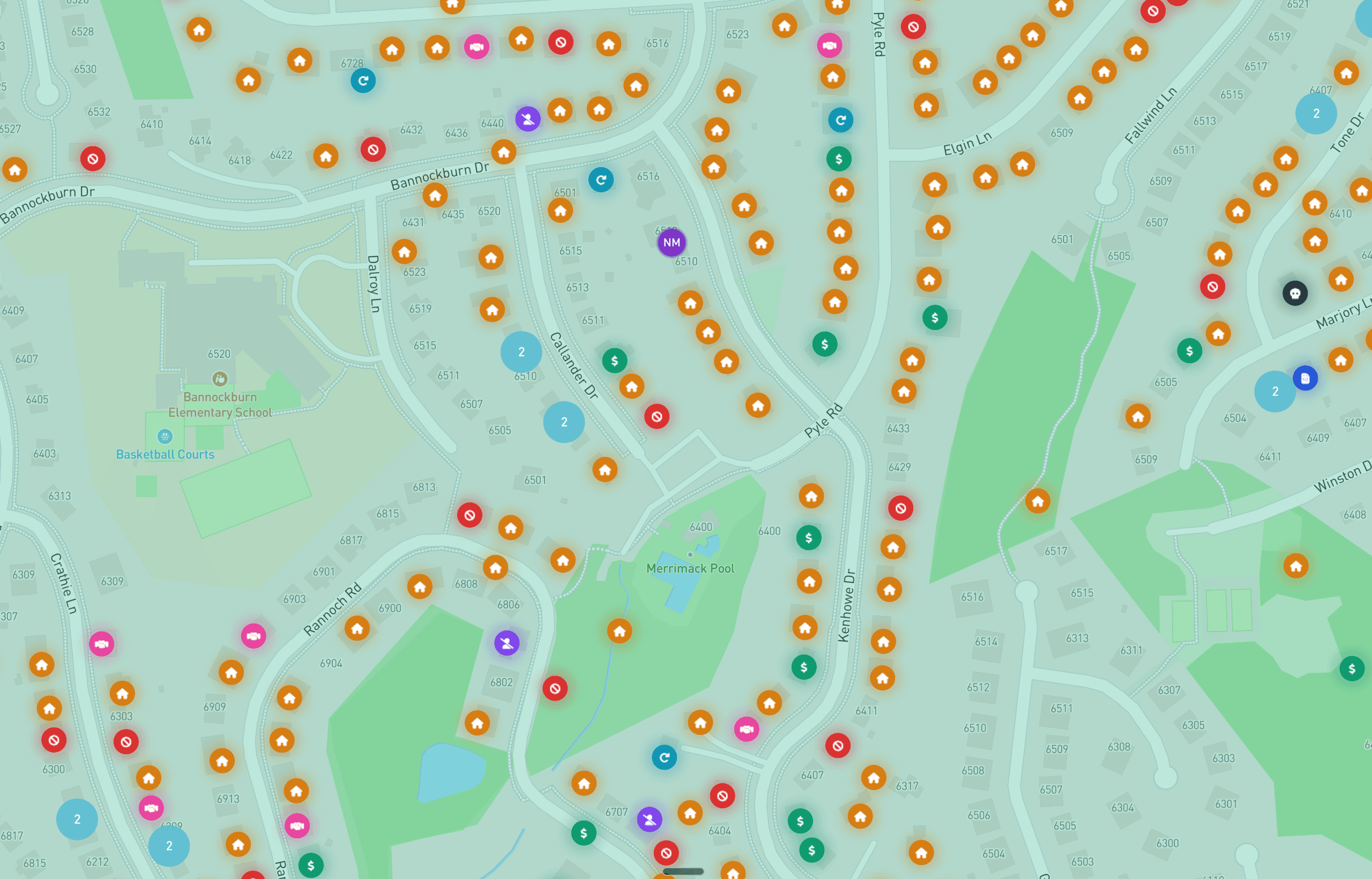 Flyra map view